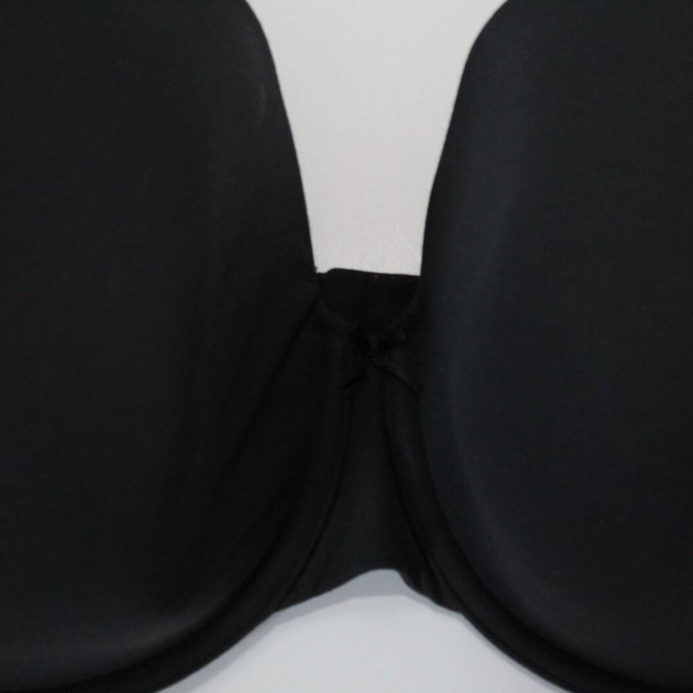 ✨2/$20 Cacique Lane Bryant Lightly Lined Full Coverage Bra Black Size 46DDD - Picture 3 of 11